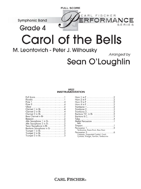 Vorderes Coverbild Carol Of The Bells 