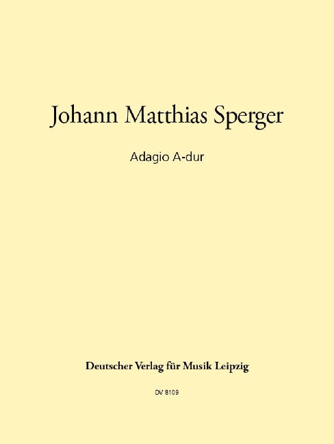 Vorderes Coverbild Adagio A-dur