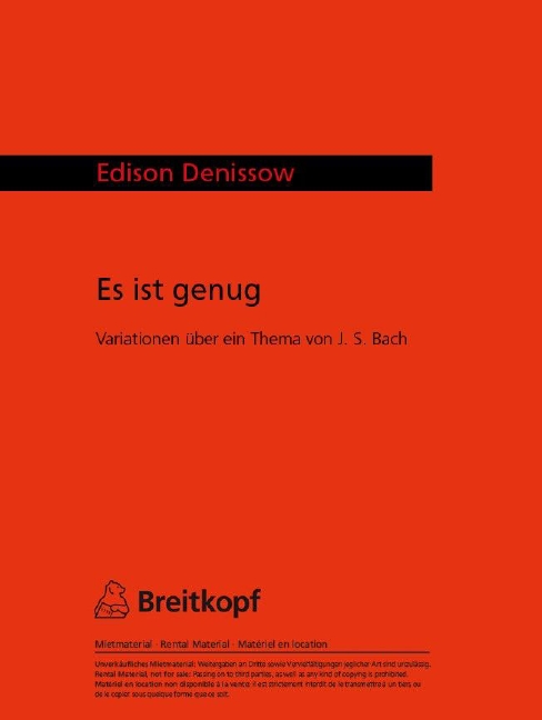 Anderes Coverbild Es ist genug