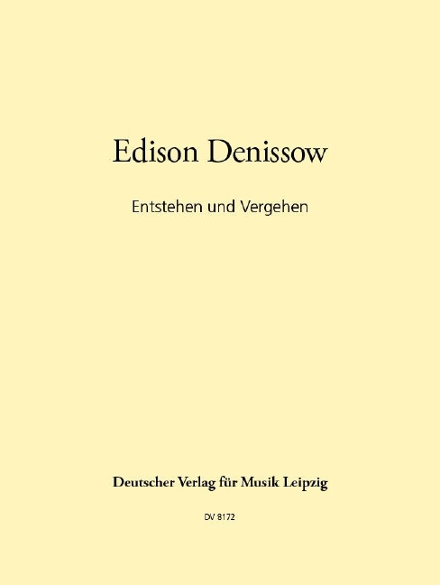 Anderes Coverbild Entstehen und Vergehen