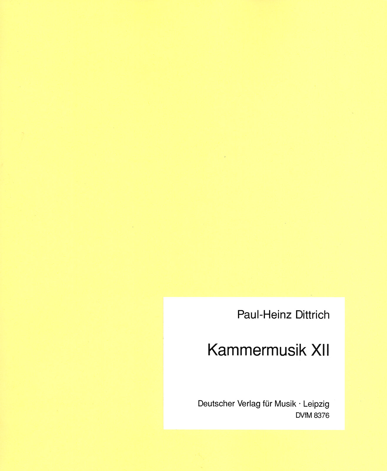 Anderes Coverbild Kammermusik XII - Voix morts