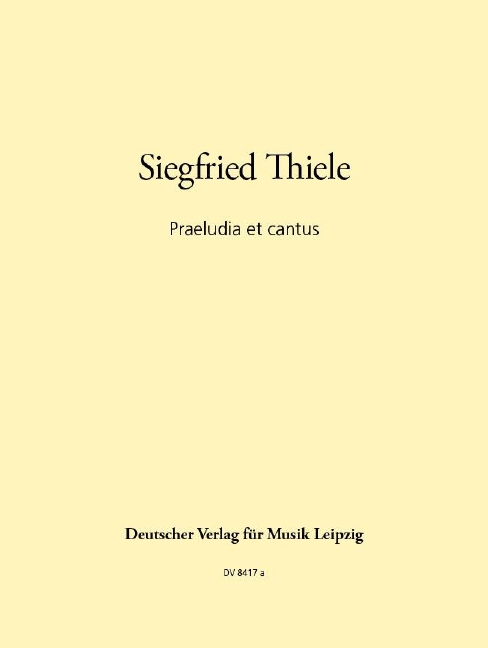 Anderes Coverbild Praeludia et cantus