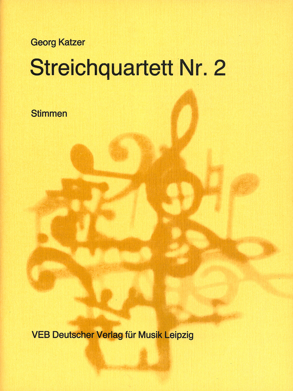 Vorderes Coverbild Streichquartett Nr. 2 
