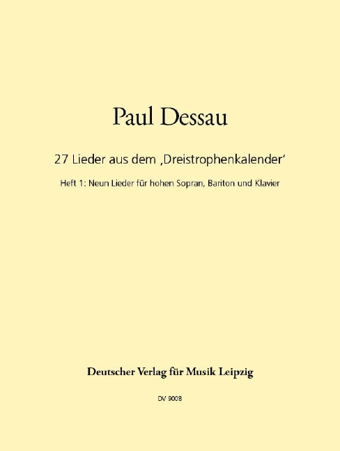 Anderes Coverbild 27 Lieder '3-Strophenkalender' 1