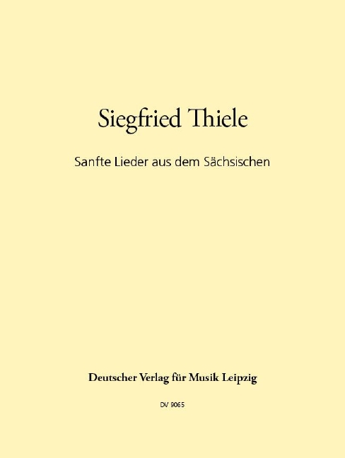 Anderes Coverbild Sanfte Lieder a. d. Sächsischen