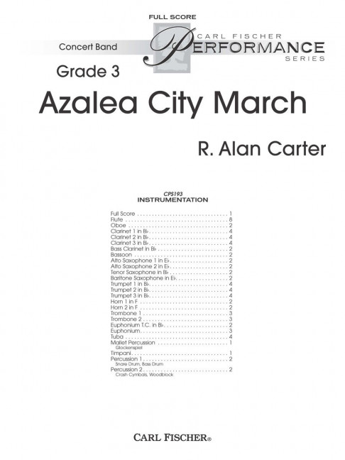 Vorderes Coverbild Azalea City March 