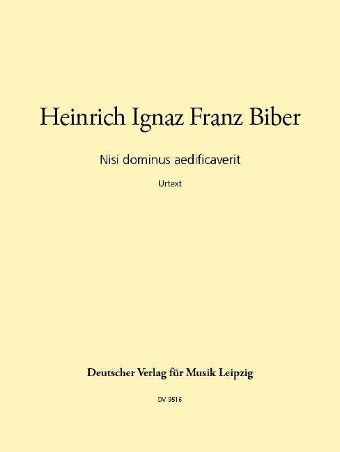 Anderes Coverbild Nisi dominus aedificaverit