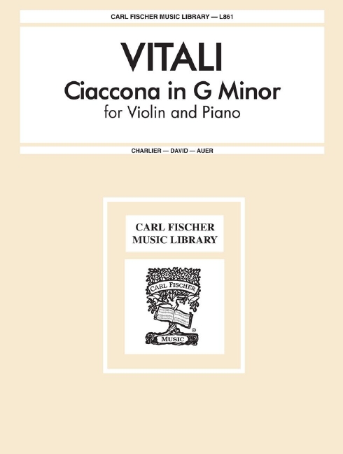 Vorderes Coverbild Ciaccona In G Minor 