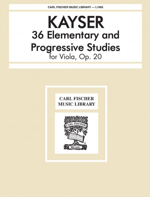 Vorderes Coverbild 36 Elementary and Progressive Studies op. 20 
