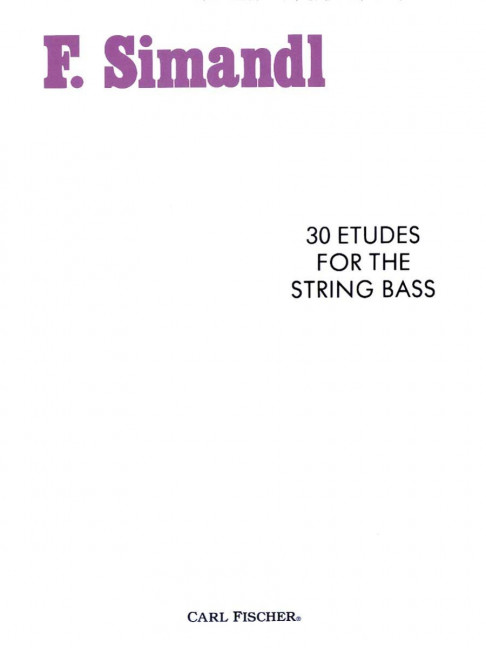 Vorderes Coverbild 30 Etudes for the String Bass 