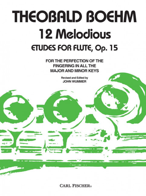 Vorderes Coverbild 12 Melodious Etudes for Flute op. 15 