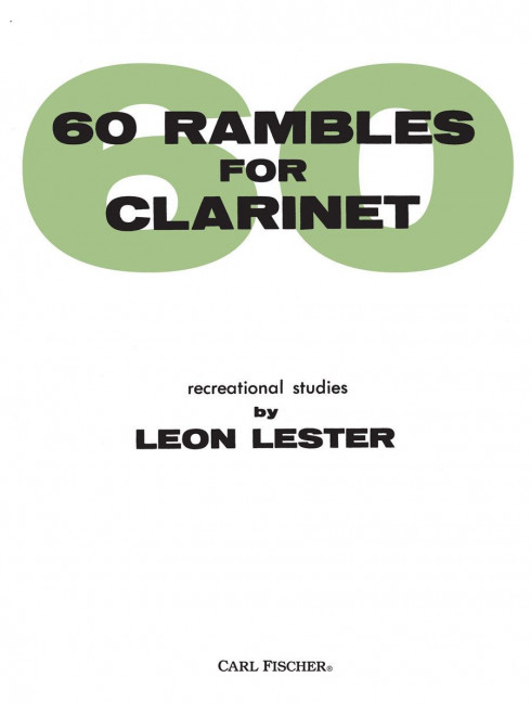 Vorderes Coverbild 60 Rambles for Clarinet 