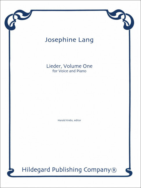 Vorderes Coverbild Lieder, Volume One Vol. 1