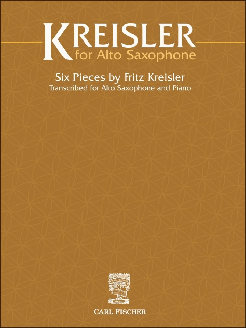 Vorderes Coverbild Fritz Kreisler for Alto Saxophone 