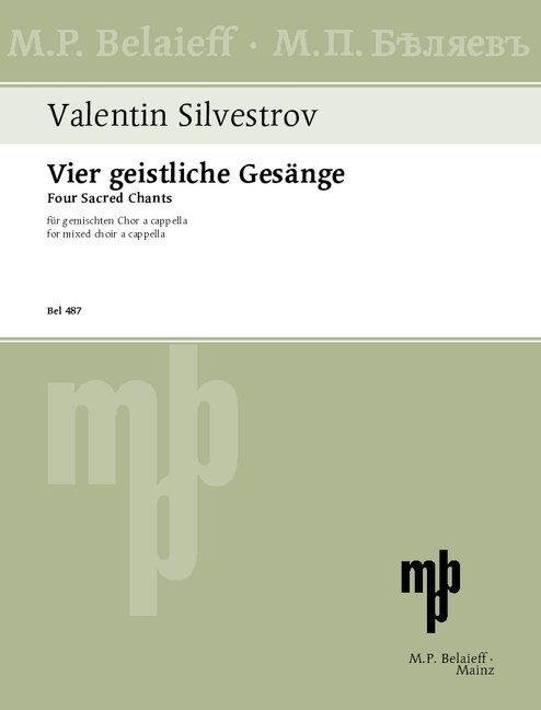 Vorderes Coverbild Vier geistliche Gesänge 