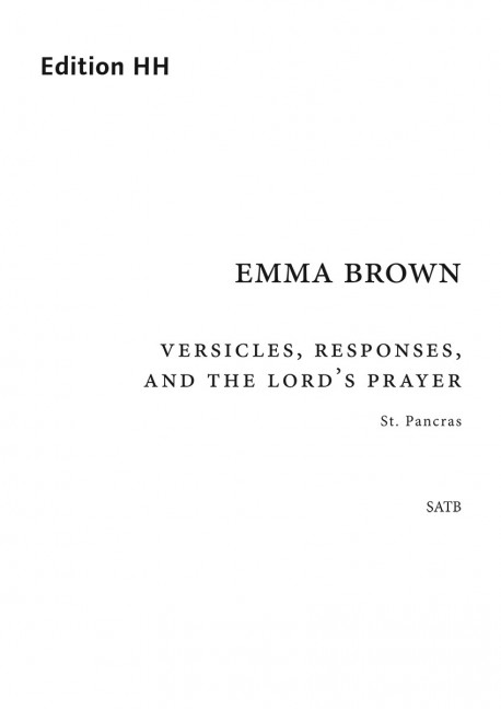 Vorderes Coverbild Versicles, Responses, and the Lord’s Prayer 