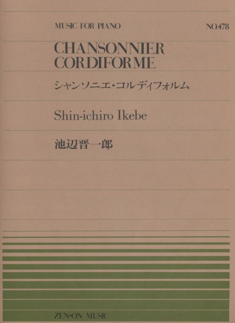 Vorderes Coverbild Chansonnier Cordiforme Nr. 478