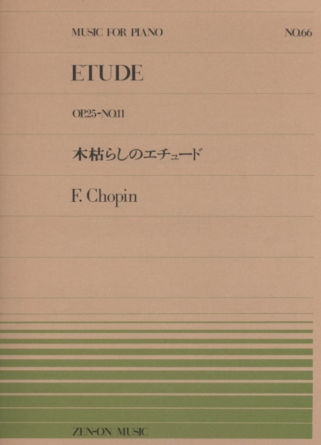 Vorderes Coverbild Etude op. 25/11 66
