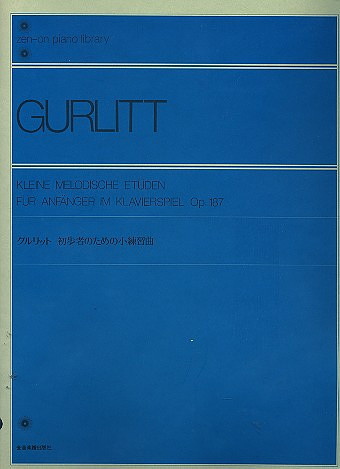 Vorderes Coverbild Kleine melodische Etüden für Anfänger im Klavierspiel op. 187 