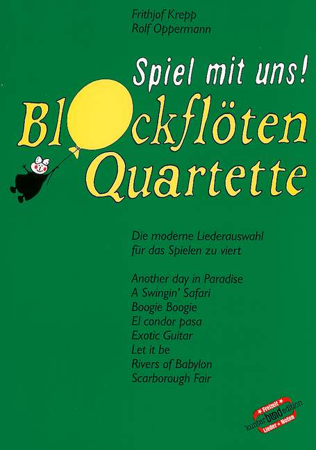 Vorderes Coverbild Blockflötenquartette 