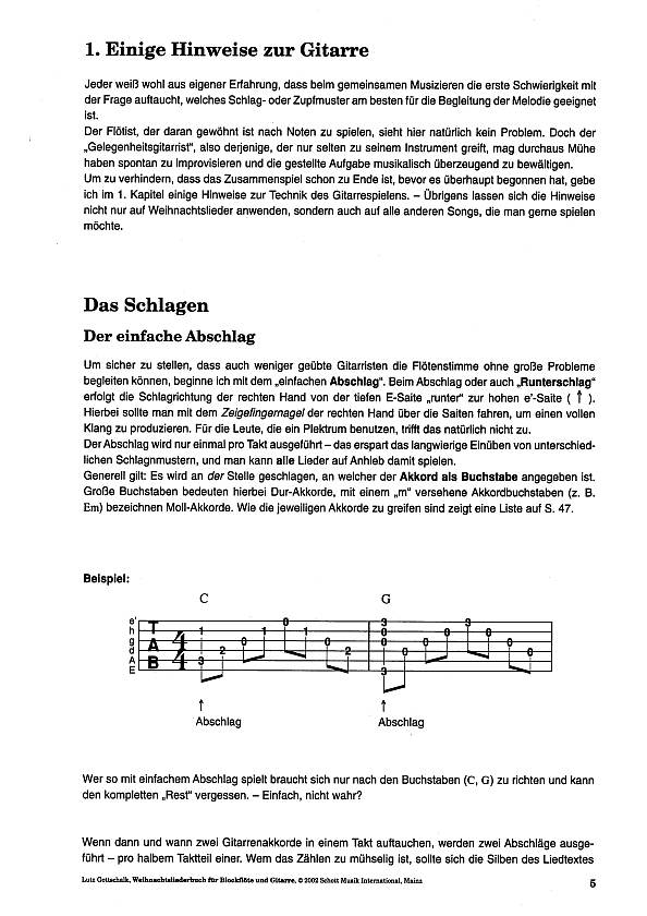 Anderes Coverbild Weihnachtsliederbuch für Blockflöte und Gitarre 