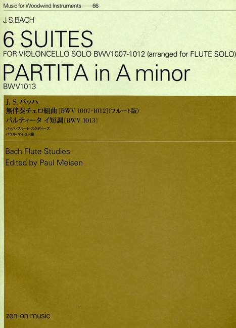 Vorderes Coverbild 6 Suites / Partita in A minor BWV 1007-1013 66