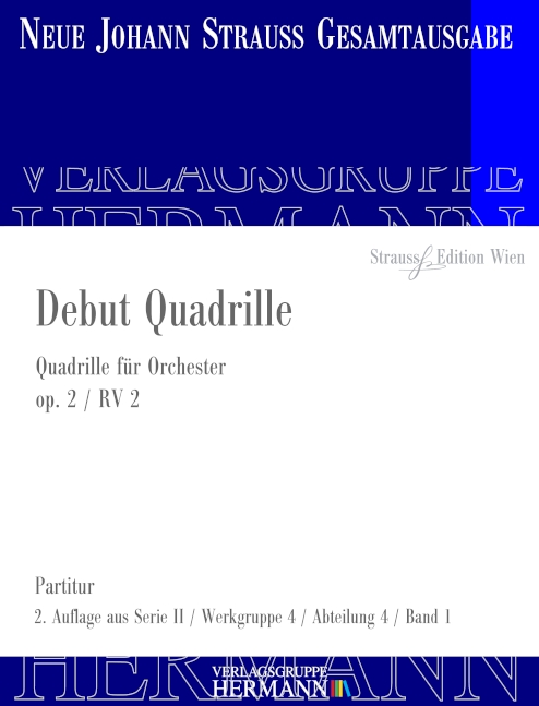 Vorderes Coverbild Debut Quadrille op. 2 RV 2 