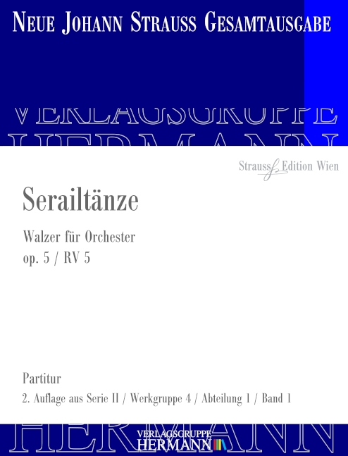 Vorderes Coverbild Serailtänze op. 5 RV 5 