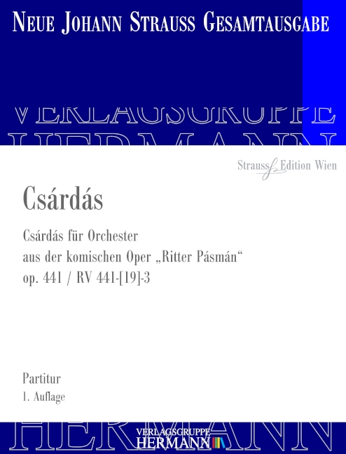 Vorderes Coverbild Csárdás op. 441 RV 441-[19]-3 