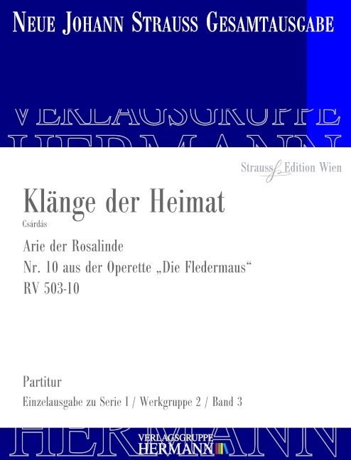 Vorderes Coverbild Die Fledermaus - Klänge der Heimat (Nr. 10) RV 503-10 