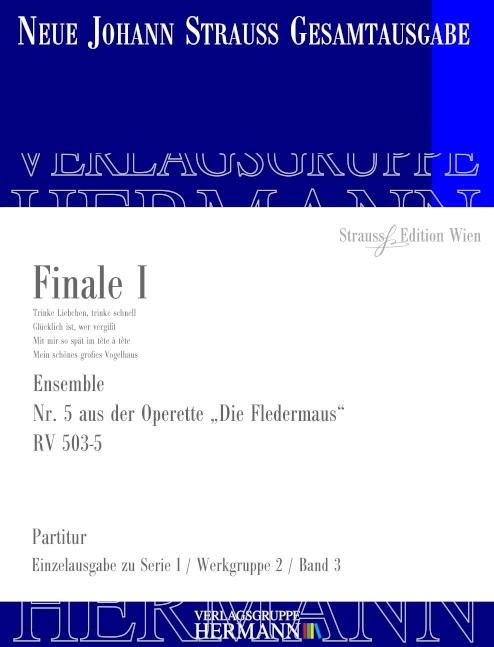 Vorderes Coverbild Die Fledermaus - Finale I (Nr. 5) RV 503-5 