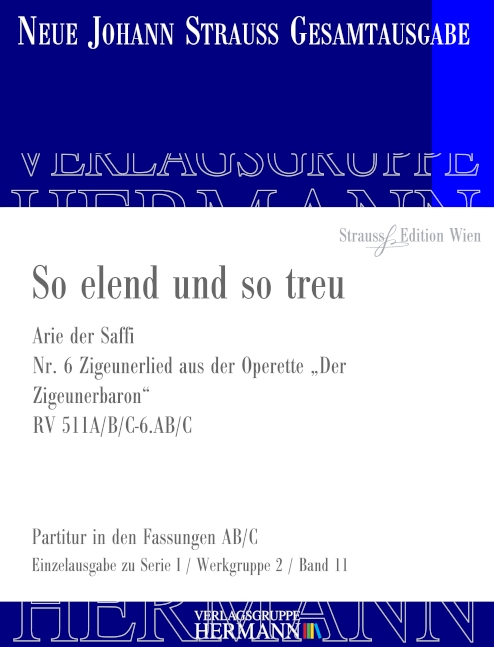 Vorderes Coverbild Der Zigeunerbaron - So elend und so treu (Nr. 6) RV 511A/B/C-6.AB/C 
