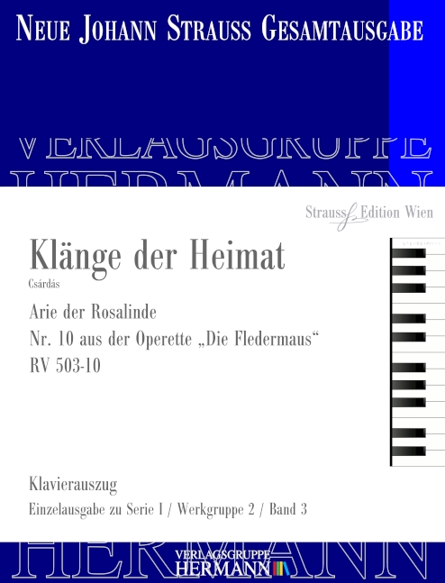 Vorderes Coverbild Die Fledermaus - Klänge der Heimat (Nr. 10) RV 503-10 