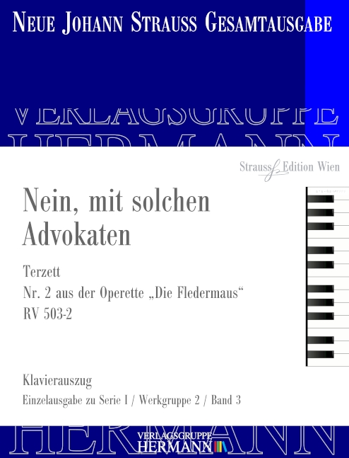 Vorderes Coverbild Die Fledermaus - Nein, mit solchen Advokaten (Nr. 2) RV 503-2 