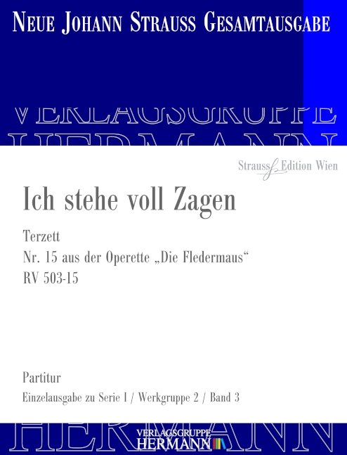Vorderes Coverbild Die Fledermaus - Ich stehe voll Zagen (Nr. 15) RV 503-15 