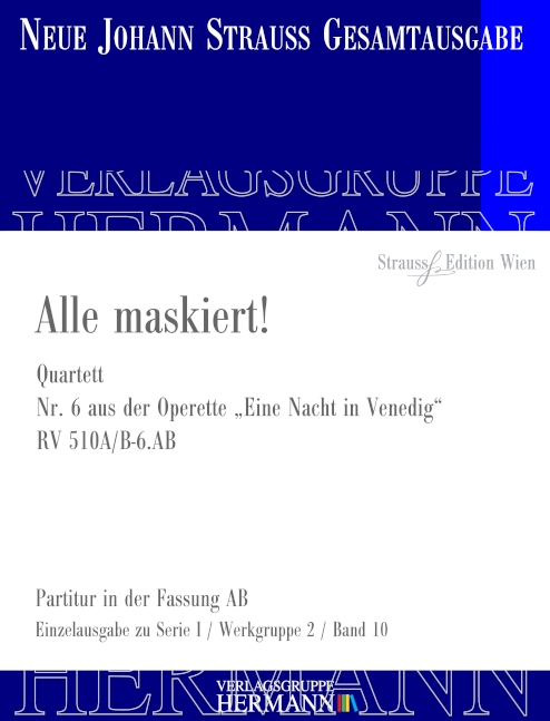 Vorderes Coverbild Eine Nacht in Venedig - Alle maskiert! (Nr. 6) RV 510A/B-6.AB 