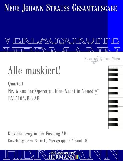 Vorderes Coverbild Eine Nacht in Venedig - Alle maskiert! (Nr. 6) RV 510A/B-6.AB 
