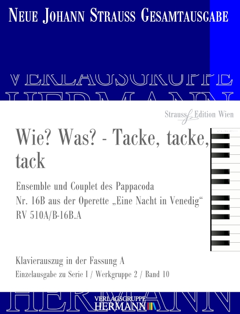 Vorderes Coverbild Eine Nacht in Venedig - Wie? Was? - Tacke, tacke, tack (Nr. 16B) RV 510A/B-16B.A 