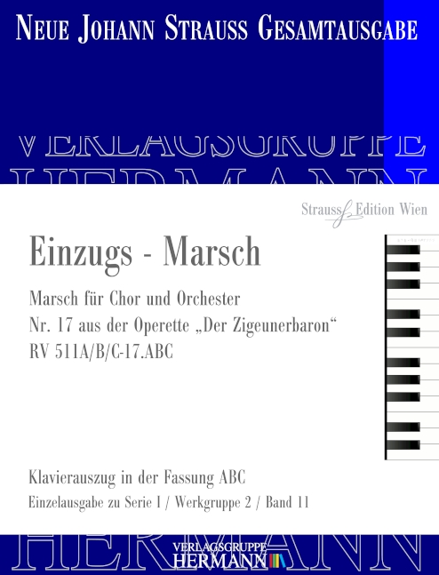 Vorderes Coverbild Der Zigeunerbaron - Einzugs-Marsch (Nr. 17) RV 511A/B/C-17.ABC 