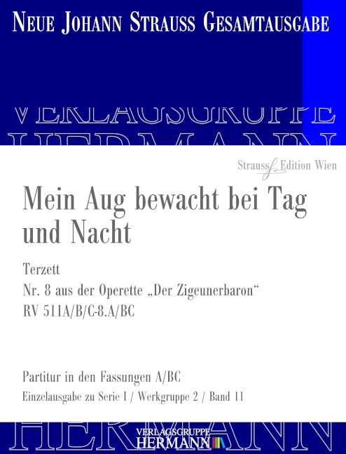 Vorderes Coverbild Der Zigeunerbaron - Mein Aug bewacht bei Tag und Nacht (Nr. 8) RV 511A/B/C-8.A/BC 