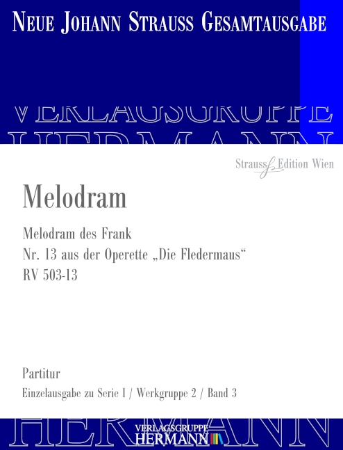 Vorderes Coverbild Die Fledermaus - Melodram (Nr. 13) RV 503-13 