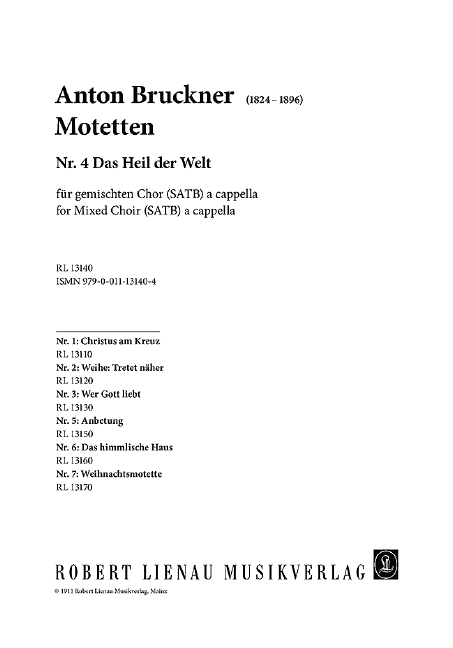 Vorderes Coverbild Motetten 