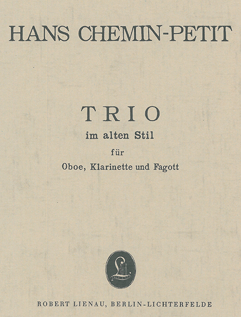 Vorderes Coverbild Trio im alten Stil 