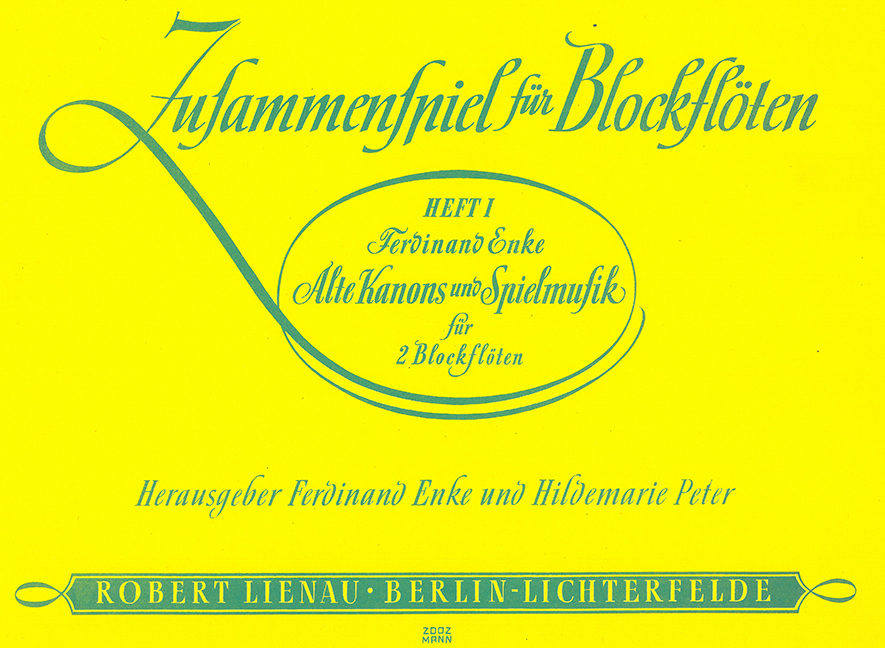 Vorderes Coverbild Alte Kanons und Spielmusik 1