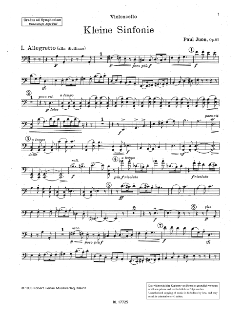 Vorderes Coverbild Kleine Sinfonie op. 87 Band 8