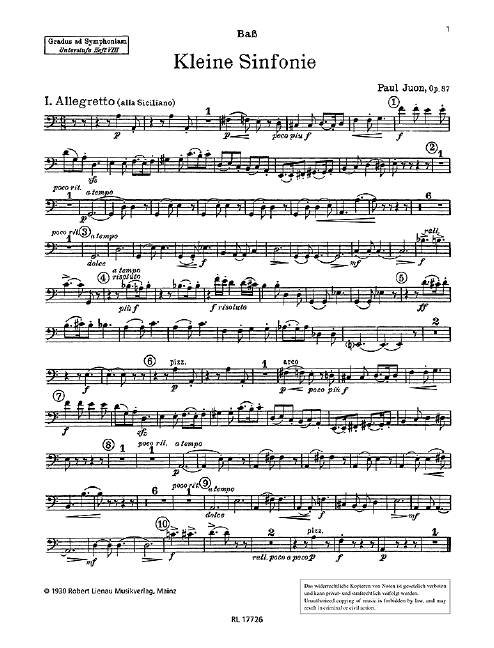 Vorderes Coverbild Kleine Sinfonie op. 87 Band 8