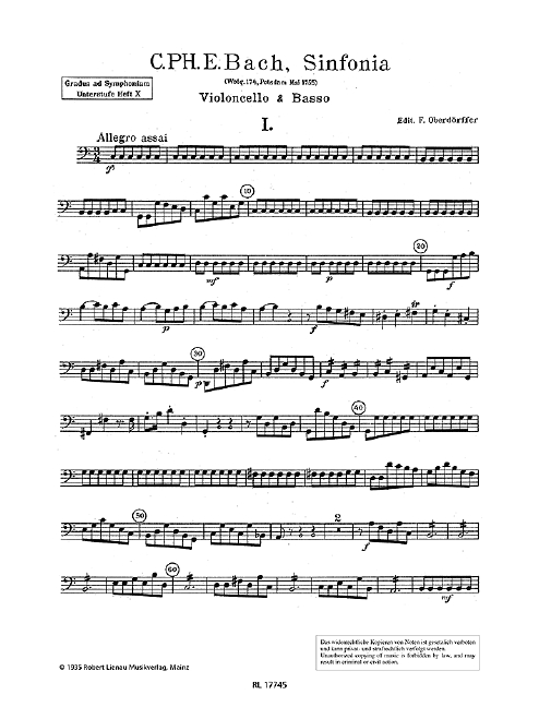 Vorderes Coverbild Gradus ad Symphoniam Unterstufe Wq 174 Band 10