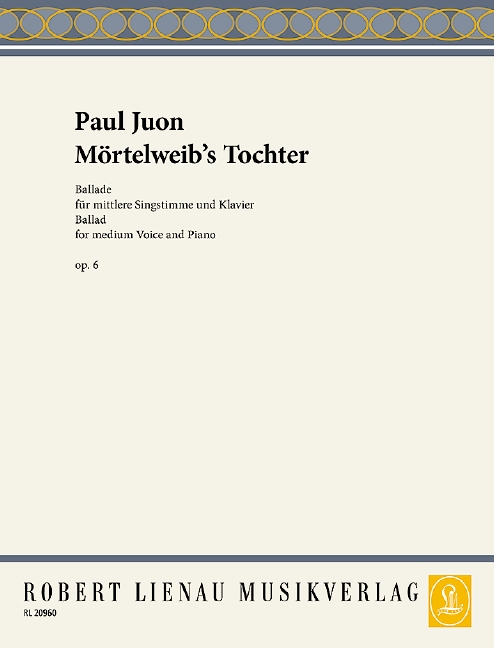 Vorderes Coverbild Mörtelweibs Tochter op. 6 