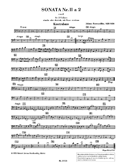 Vorderes Coverbild Sonata 2 e-Moll a 2 