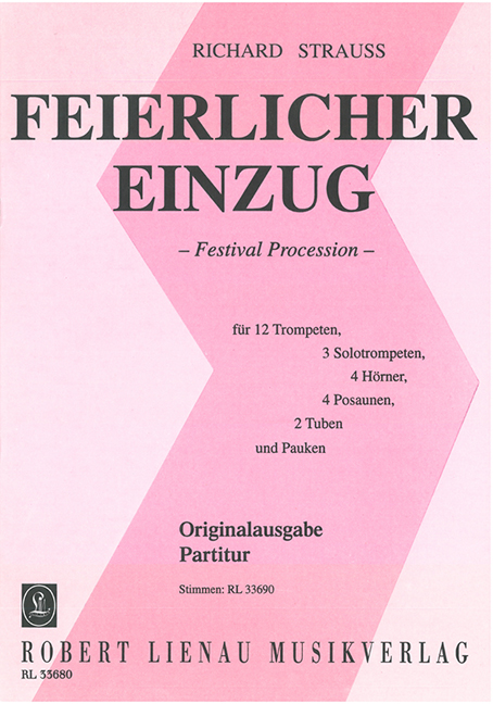 Vorderes Coverbild Feierlicher Einzug TrV 224 